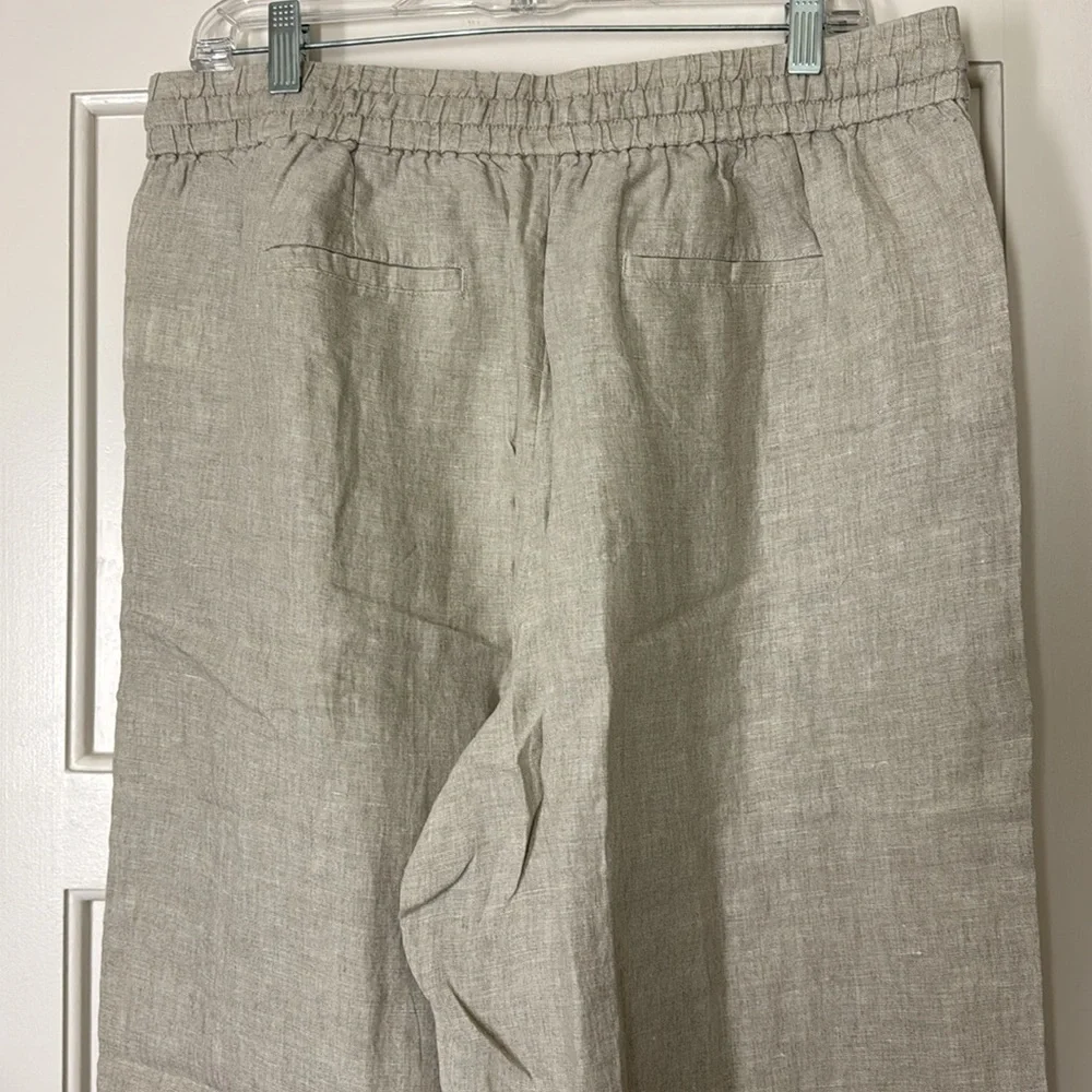 J.Crew Tall wide-leg seaside pant in linen BO812